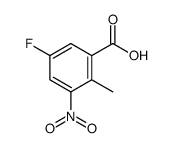 2-甲基-3-硝基-5-氟苯甲酸结构式