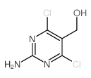 (2-Amino-4,6-dichloropyrimidin-5-yl)methanol结构式