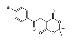 2,2-dimethyl-4,6-dioxo-5-(p-bromophenacyl)-1,3-dioxane结构式