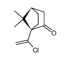 (+)-(1S,4R)-1-(1-chlorovinyl)-7,7-dimethylbicyclo[2.2.1]heptan-2-one结构式