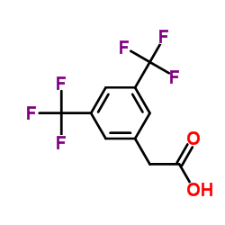 3,5-双(三氟甲基)苯乙酸结构式