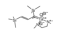 [(Me3SiCH=CHC(SiMe3))TaCl3(tetramethylethylenediamine)]结构式