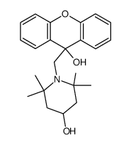 1-(9-Hydroxy-9-xanthenyl)methyl-2,2,6,6-tetramethyl-4-piperidol结构式