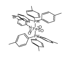 [Fe(P(4-MeC6H4)3)2(CO)2(4-BrC6H4NSO)]结构式