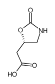 [(5S)-2-oxo-1,3-oxazolidin-5-yl]acetic acid结构式