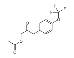 [2-oxo-3-[4-(trifluoromethoxy)phenyl]propyl] acetate结构式