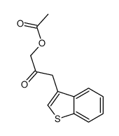 [3-(1-benzothiophen-3-yl)-2-oxopropyl] acetate结构式