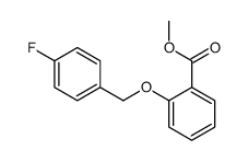 methyl 2-[(4-fluorophenyl)methoxy]benzoate结构式