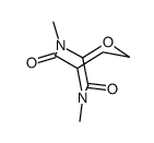 7,9-dimethyl-4-oxa-7,9-diazabicyclo[3.2.2]nonane-6,8-dione结构式