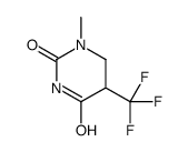 1-methyl-5-(trifluoromethyl)-1,3-diazinane-2,4-dione结构式