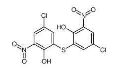 2,2'-thiobis[4-chloro-6-nitrophenol]结构式