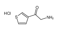 2-amino-1-thiophen-3-ylethanone,hydrochloride结构式