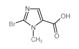 1H-IMIDAZOLE-5-CARBOXYLIC ACID, 2-BROMO-1-METHYL-结构式