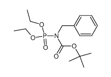 diethyl N-tert-butoxycarbonyl-N-phenylmethylphosphoramidate结构式