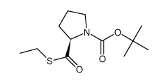 (2R)-N-Boc-prolinethioester结构式