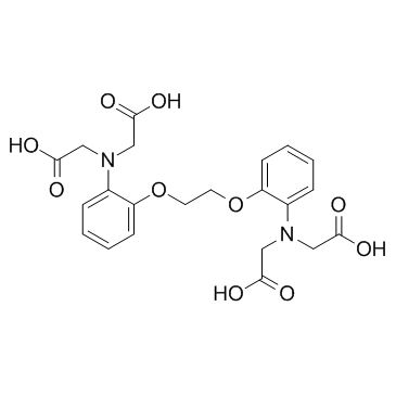 1,2-双(2-氨基苯氧基)-乙烷-N,N,N`,N`-四乙酸结构式