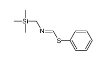 phenyl N-(trimethylsilylmethyl)methanimidothioate结构式
