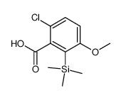 6-chloro-3-methoxy-2-(trimethylsilyl)benzoic acid结构式