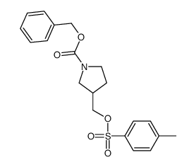 3-(Toluene-4-sulfonyloxyMethyl)-pyrrolidine-1-carboxylic acid benzyl ester结构式