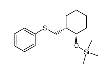 trimethyl(((1R,2R)-2-((phenylthio)methyl)cyclohexyl)oxy)silane结构式