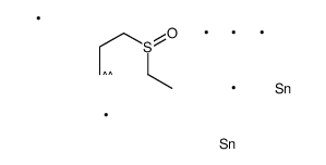 (3-ethylsulfinyl-1-trimethylstannylpropyl)-trimethylstannane结构式
