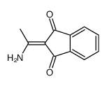 2-(1-aminoethylidene)indene-1,3-dione结构式