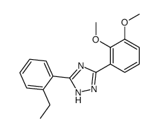 3-(2,3-dimethoxyphenyl)-5-(2-ethylphenyl)-1H-1,2,4-triazole结构式
