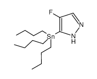 4-fluoro-5-(tributylstannyl)-1H-pyrazole结构式