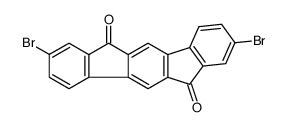 2,8-二溴-茚并[1,2-b]芴-6,12-二酮结构式