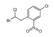 1-(2-bromo-2-chloroethyl)-4-chloro-2-nitrobenzene结构式