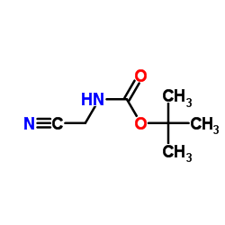 N-(叔丁氧羰基)-2-氨基乙腈结构式