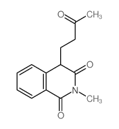 2-methyl-4-(3-oxobutyl)-4H-isoquinoline-1,3-dione结构式