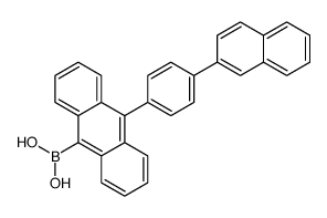 9-[1-(2-萘基)苯基-4-YL]-10-硼酸蒽结构式