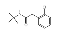 N-tert-butyl-2-(2-chloro-phenyl)-acetamide结构式