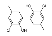 3,3'-dichloro-2,2'-dihydroxy-5,5'-dimethylbiphenyl结构式