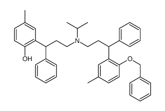 4-methyl-2-[3-[[3-(5-methyl-2-phenylmethoxyphenyl)-3-phenylpropyl]-propan-2-ylamino]-1-phenylpropyl]phenol结构式