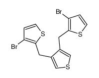 3,4-bis[(3-bromothiophen-2-yl)methyl]thiophene结构式