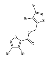 3,4-dibromo-thiophene-2-carboxylic acid-(3,4-dibromo-[2]thienylmethyl ester)结构式