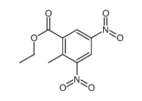 2-甲基-3,5-二硝基-苯甲酸乙酯结构式
