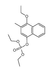 (4-Ethoxy-3-methyl-1-naphthyl)diethylphosphat结构式