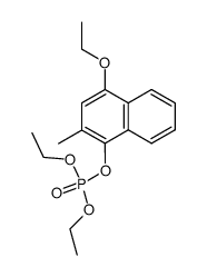 (4-Ethoxy-2-methyl-1-naphthyl)diethylphosphat结构式