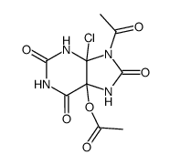 5-acetoxy-9-acetyl-4-chloro-4,5-dihydrouric acid结构式