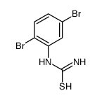 1-(2,5-二溴苯基)硫代脲结构式