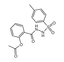 2-(2-tosylhydrazine-1-carbonyl)phenyl acetate结构式