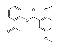 2,5-dimethoxy-benzoic acid-(2-acetyl-phenyl ester)结构式