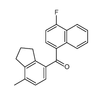4-Methyl-7-(4-fluor-naphthoyl-(1))-hydrinden结构式