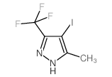 4-iodo-3-methyl-5-(trifluoromethyl)-1H-pyrazole(SALTDATA: FREE)结构式