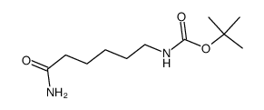 tert-Butyl (6-amino-6-oxohexyl)carbamate结构式