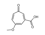6-methoxy-3-oxo-cyclohepta-1,4,6-trienecarboxylic acid结构式