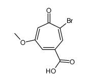 6-bromo-3-methoxy-5-oxo-cyclohepta-1,3,6-trienecarboxylic acid结构式